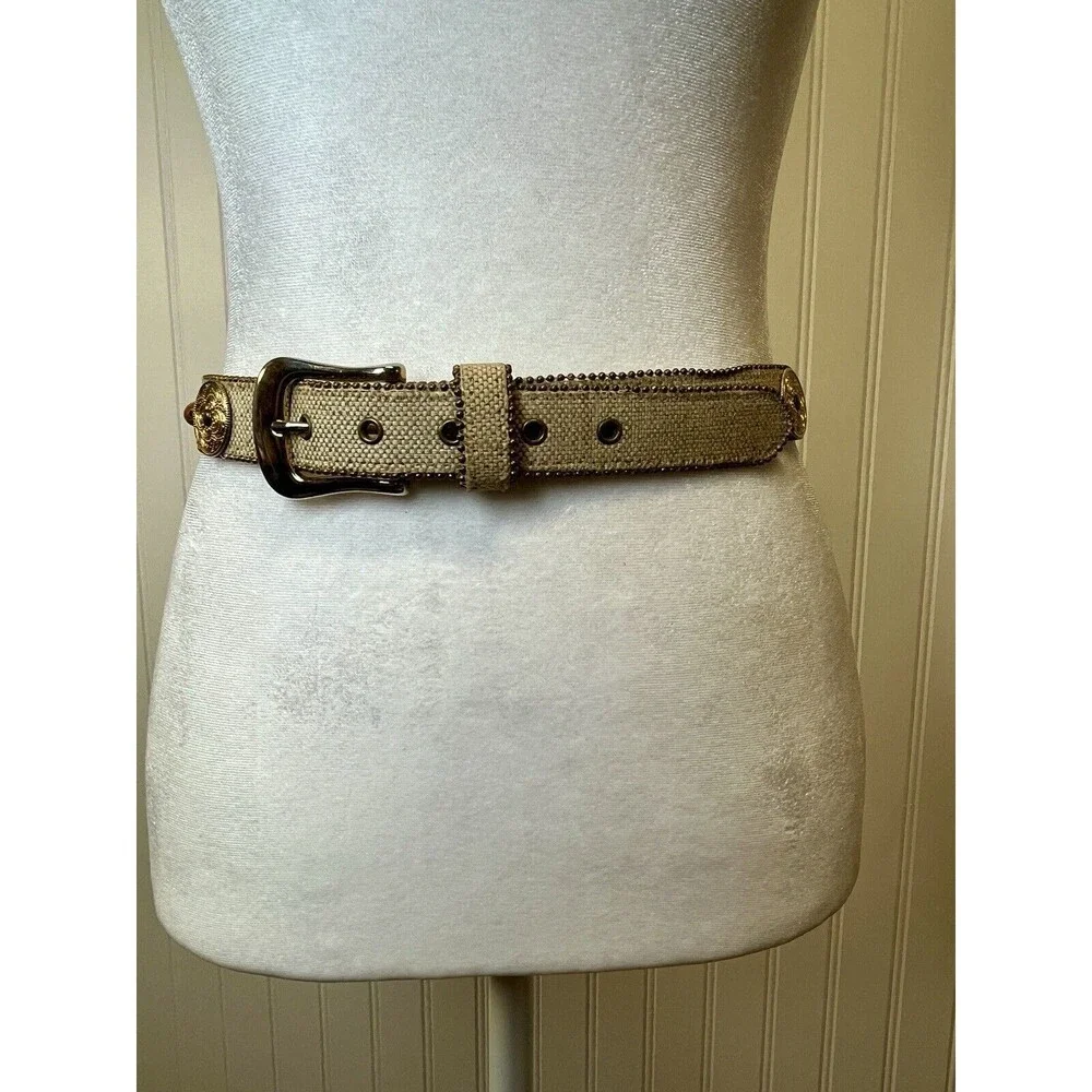 ELITE FRESNO CALIF  Belt WOMENs BEADED/MEDALLION‎ WESTERN STYLE SIZE Med 28-31 